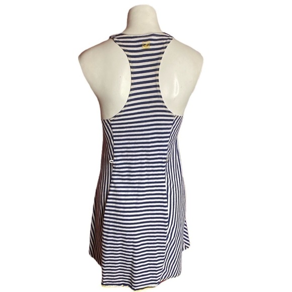 Sperry Topsider Anchor Striped Minidress Swim Cover Size S Blue & White - Picture 5 of 9